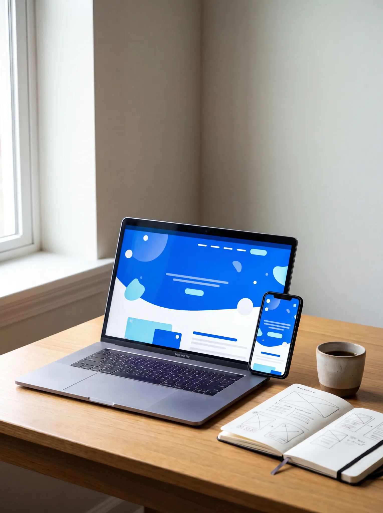 Moderan prikaz izrade web stranice za poslovni rast
