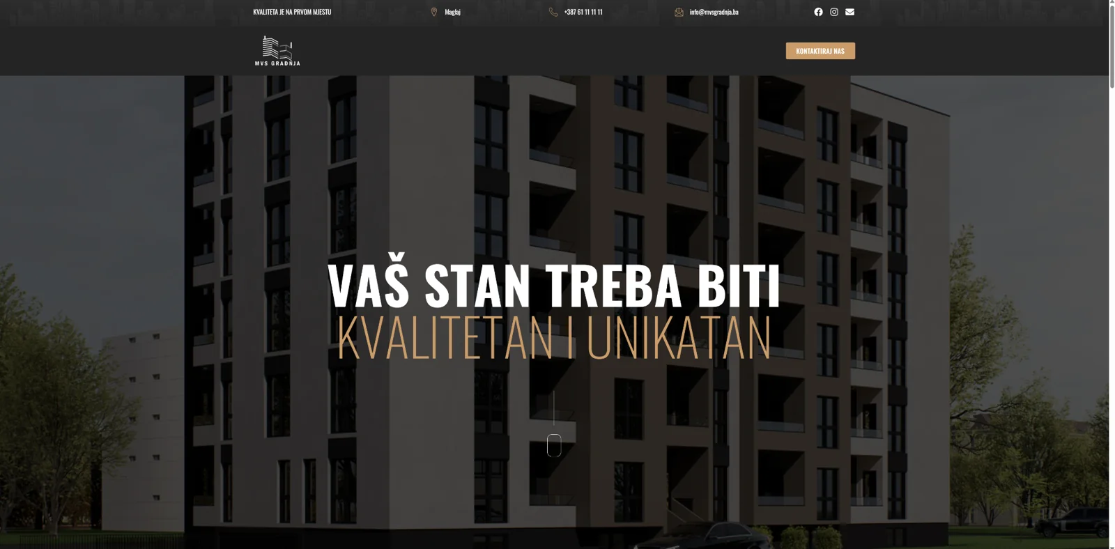 Web projekat MVS Gradnja