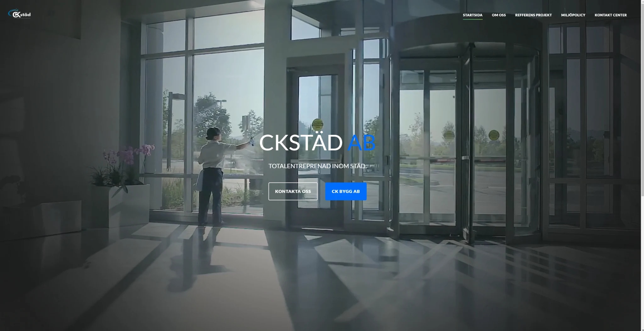 CK Städ AB — Web stranica · Usluge čišćenja
